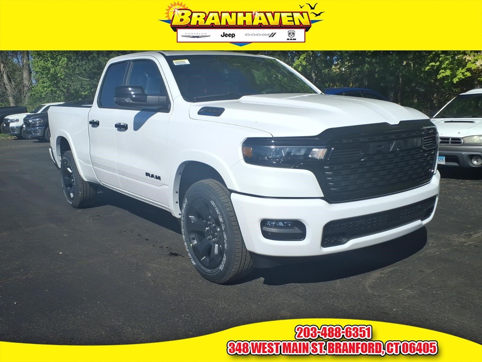 New 2026 Bright White Clear-Coat Exterior Paint RAM Big Horn/Lone Star image 1