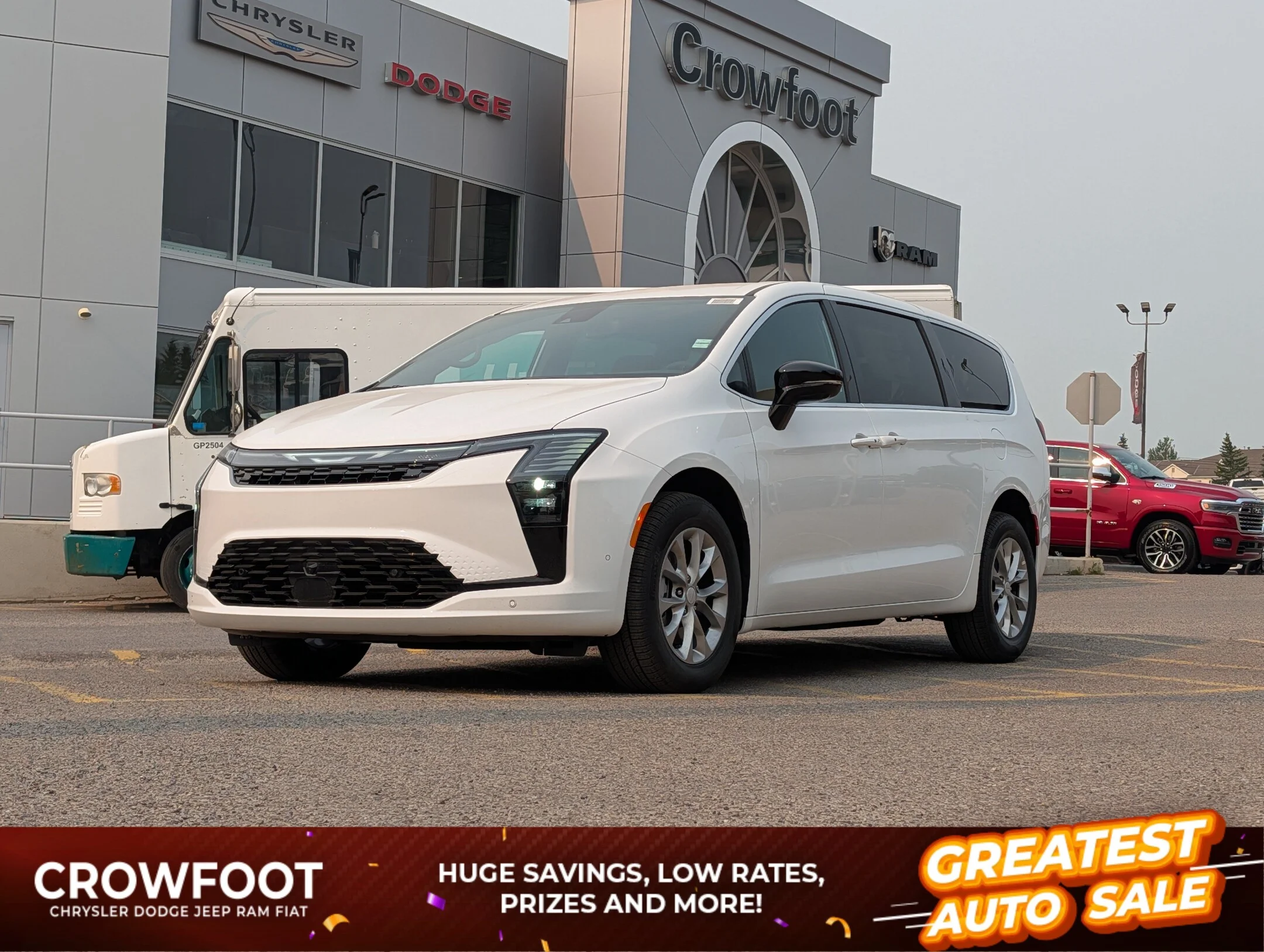 New 2027 White Chrysler Select - - AWD - Safety Sphere Pkg w/ 360 Cam - Stow n Go Seats & More! image 1