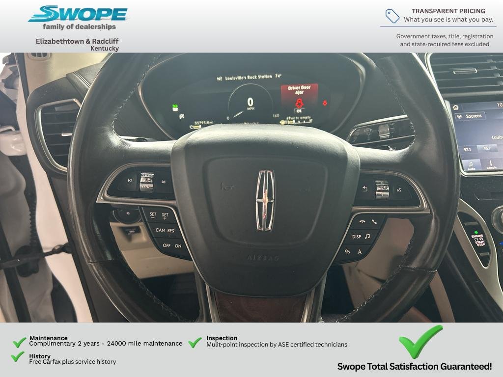 Used 2019 White Platinum Metallic Tri-Coat Lincoln Select image 19