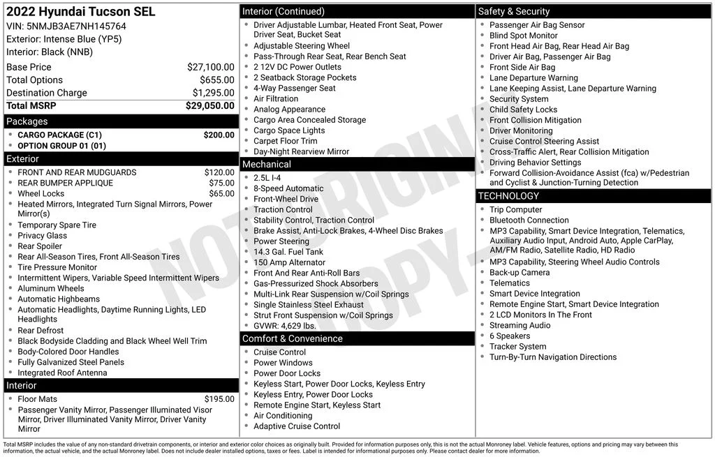 Used 2022 Blue Hyundai SEL image 6
