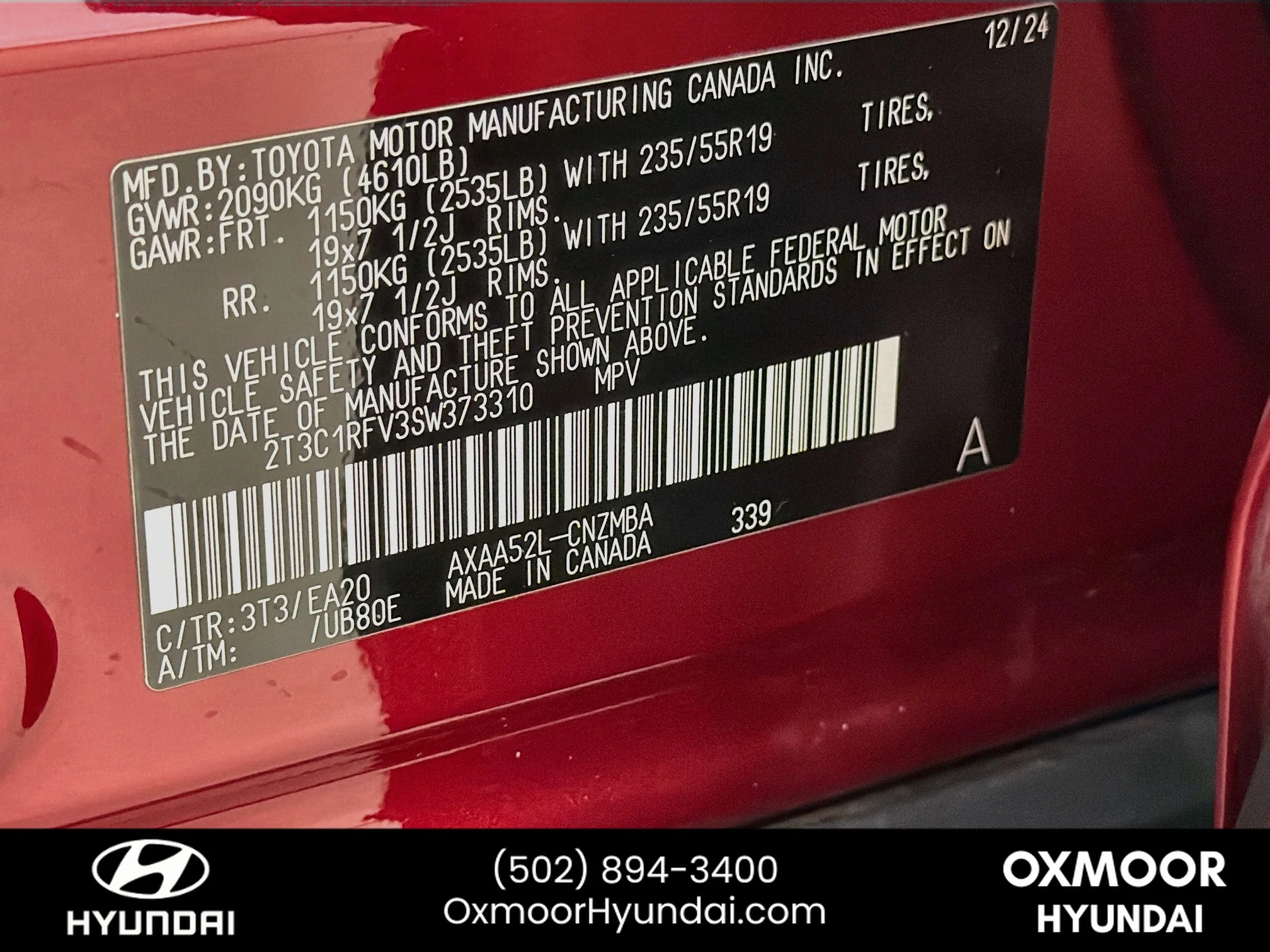 Used 2025 Ruby Flare Pearl Toyota XLE Premium image 33