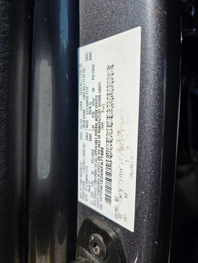Used 2022 Carbonized Gray Ford LARIAT image 35