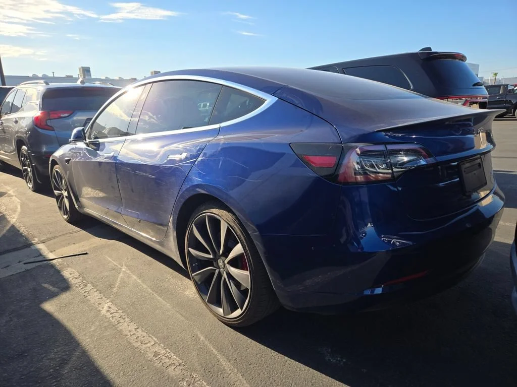 Used 2020 Blue Tesla Performance image 3
