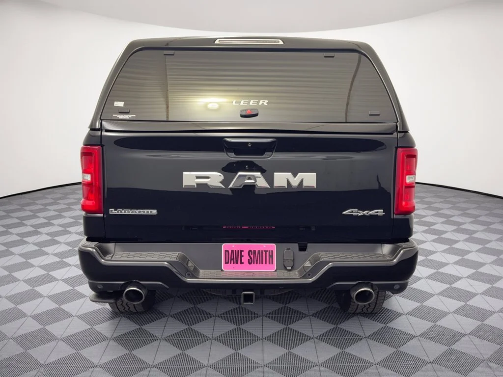Used 2025 Diamond Black Crystal Pearlcoat Ram Laramie Crew Cab 4x4 57 Box image 11