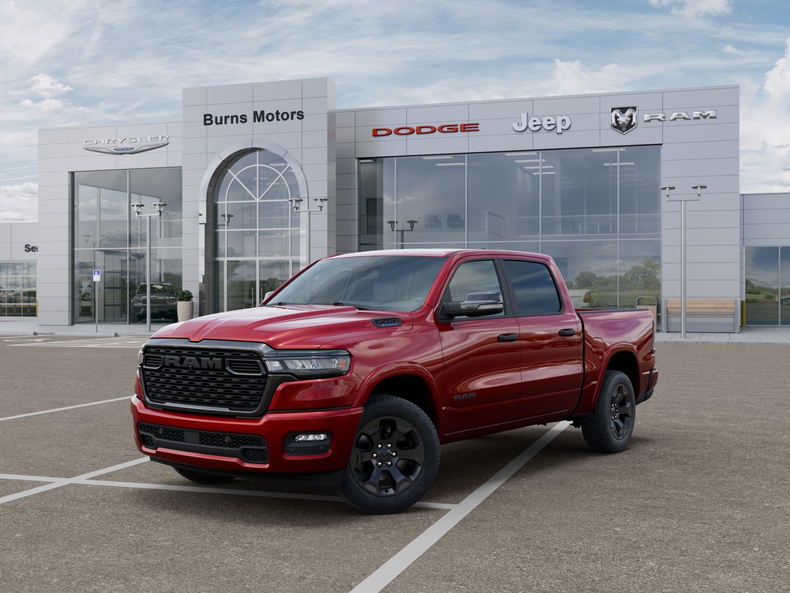 New 2026 Molten Red Pearl-Coat Exterior Paint RAM Lone Star Night Edition image 27