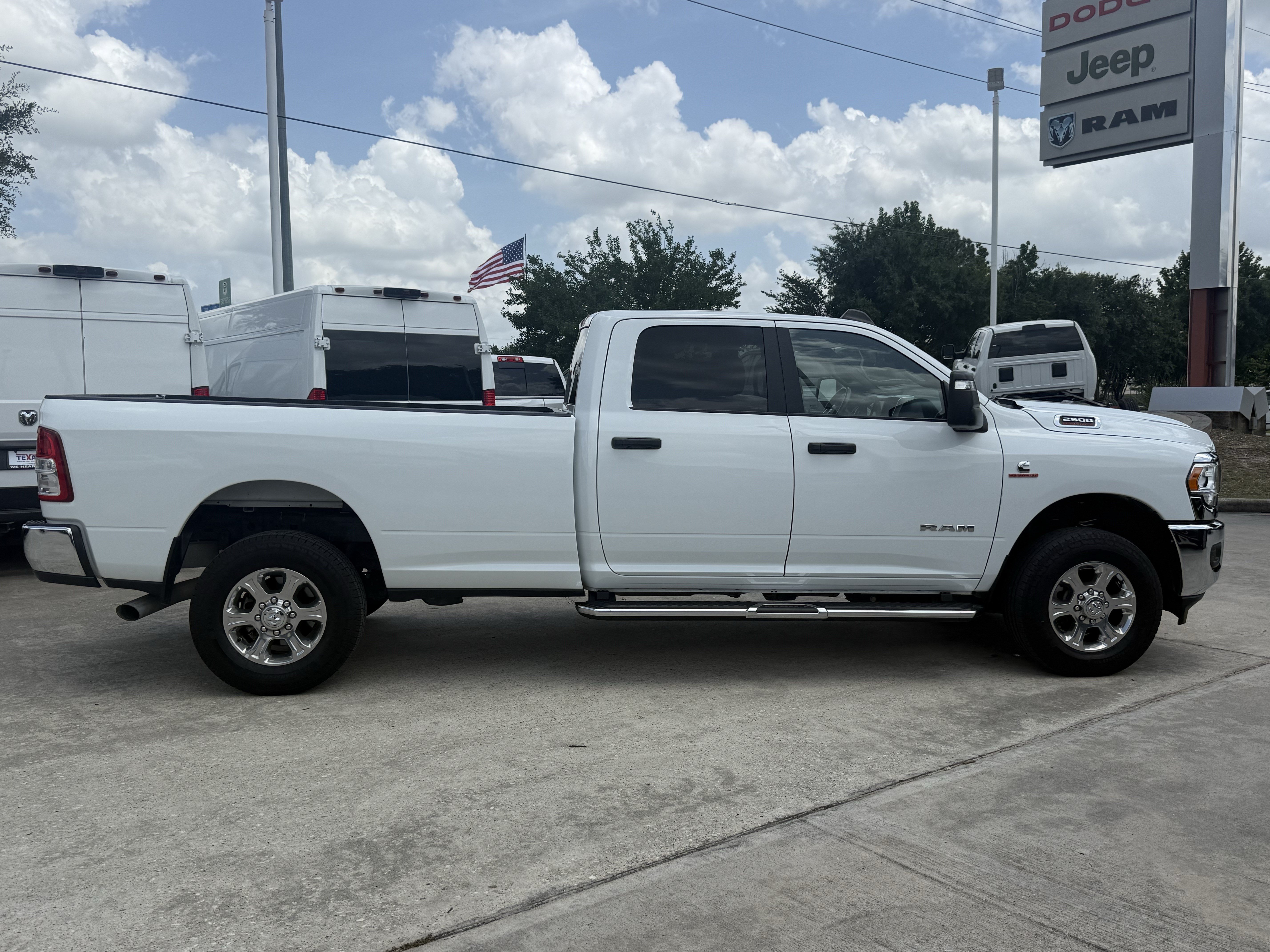 Used 2024 Bright White Clearcoat Ram  image 3