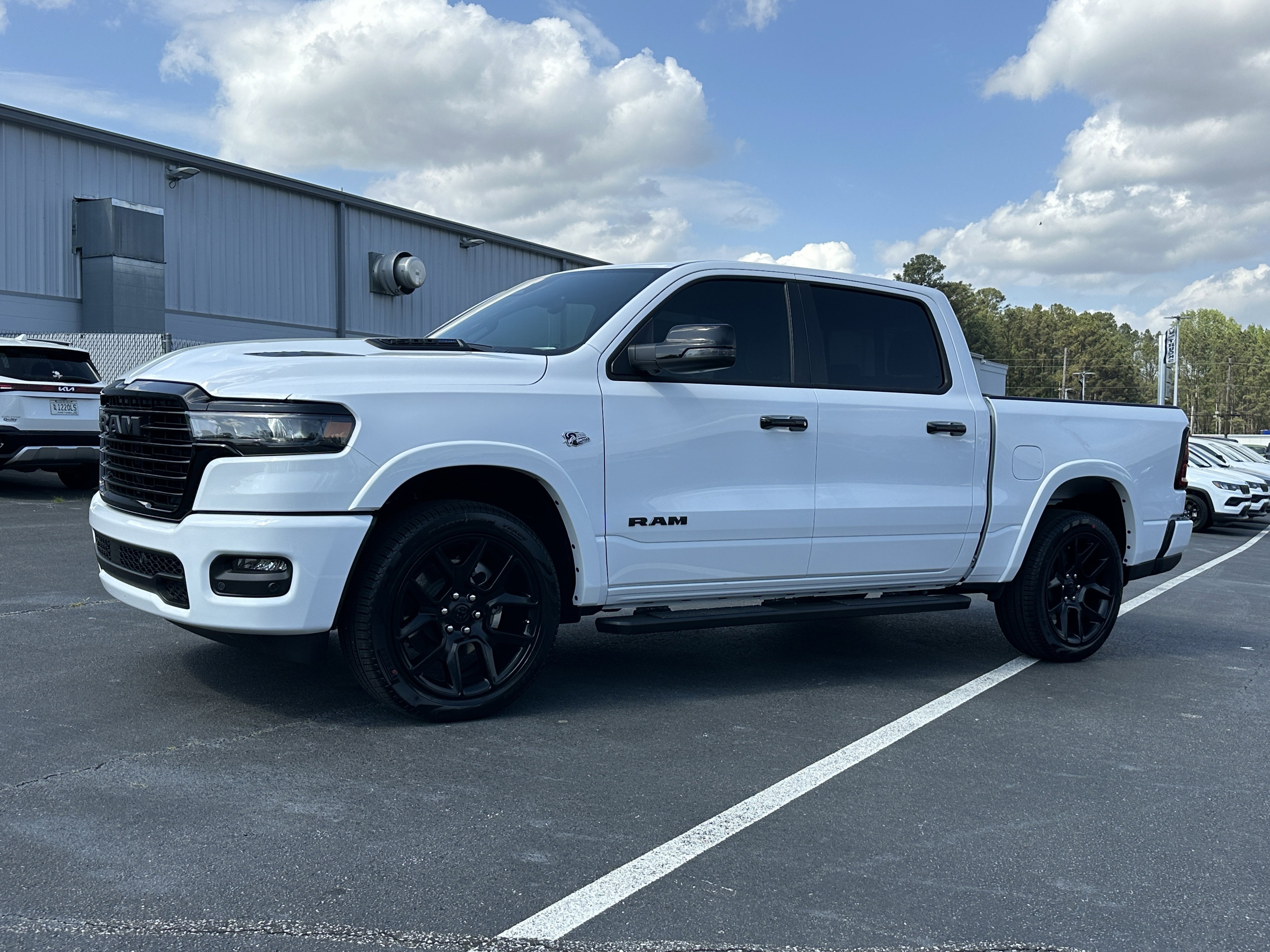 New 2026 Bright White Clear-Coat Exterior Paint RAM Laramie image 4