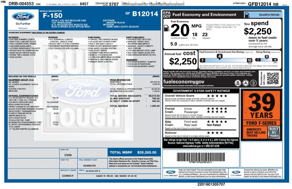Used 2016 Black Ford XL image 4
