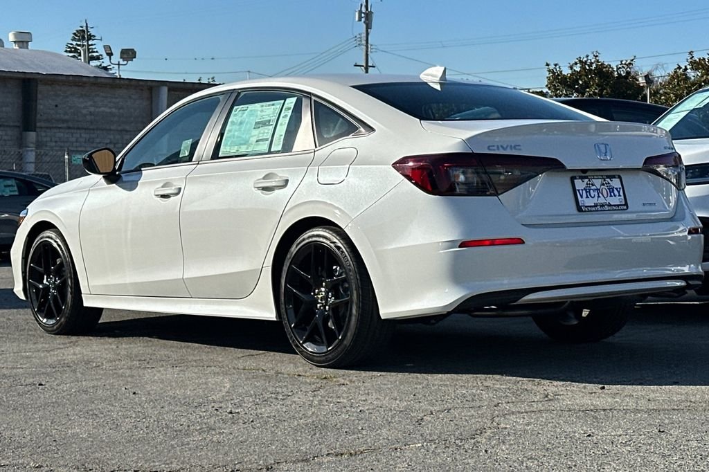 New 2025 Platinum White Pearl Honda Sport image 6