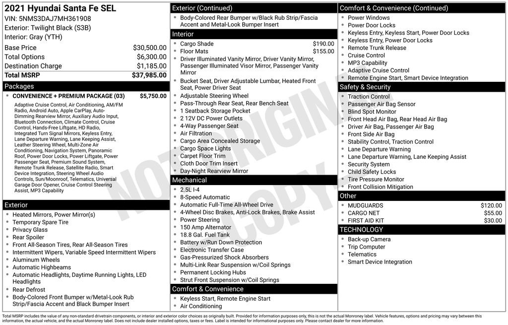 2021 Hyundai Santa Fe SEL - Photo 34