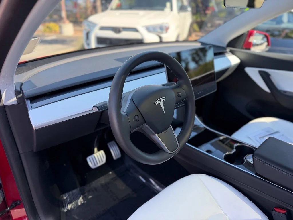 Used 2020 Red Tesla Performance image 14
