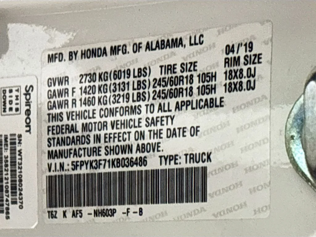 Used 2019 White Honda RTL-E image 26