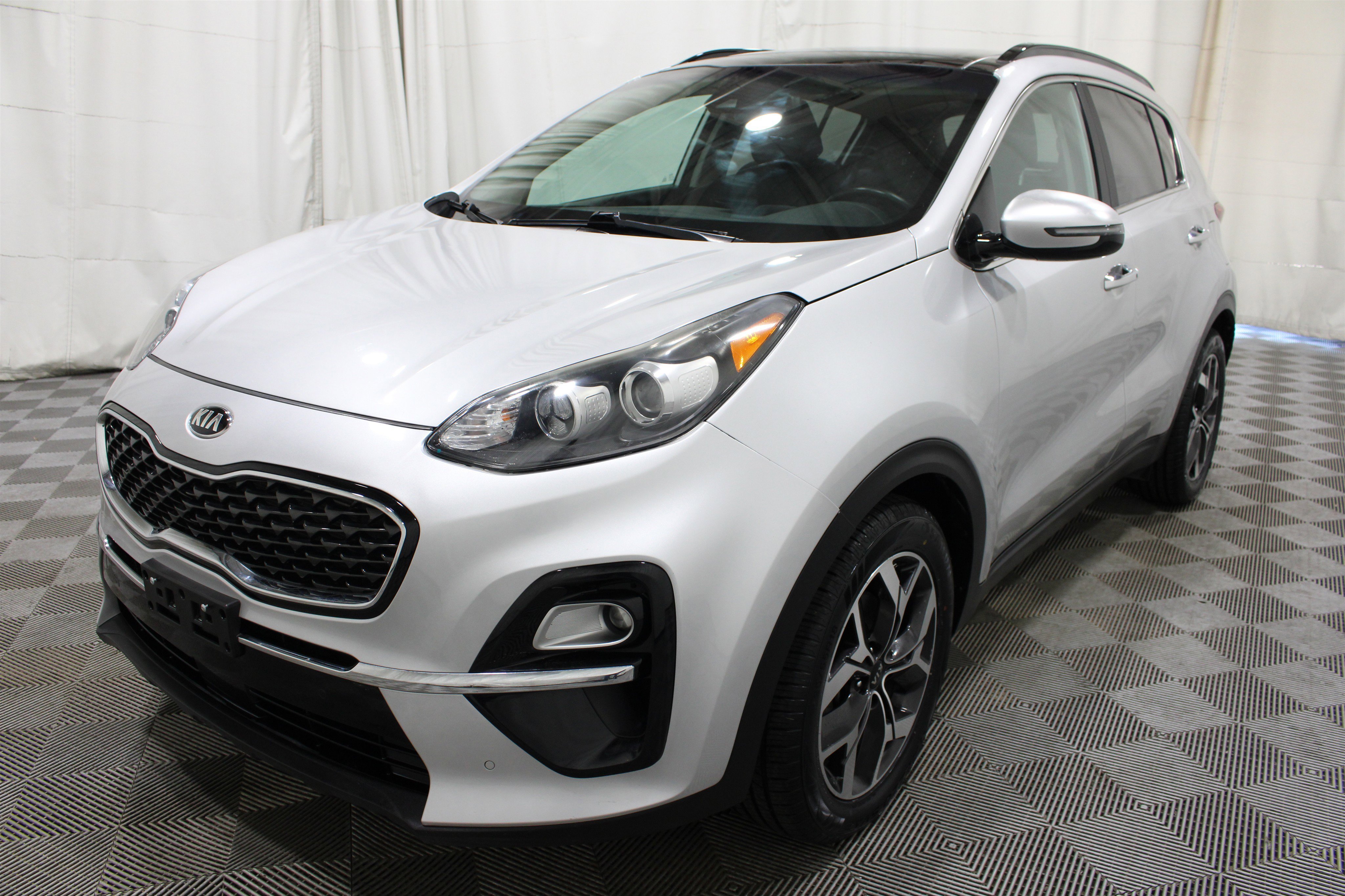 Used 2021 Sparkling Silver Kia EX image 35