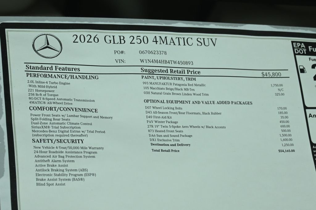 2026 Mercedes-Benz GLB GLB 250 - Photo 29