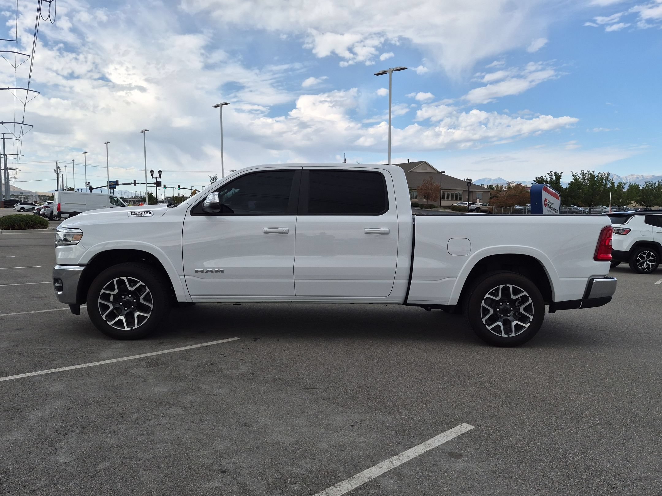Used 2025 Bright White Clearcoat Ram Laramie image 7