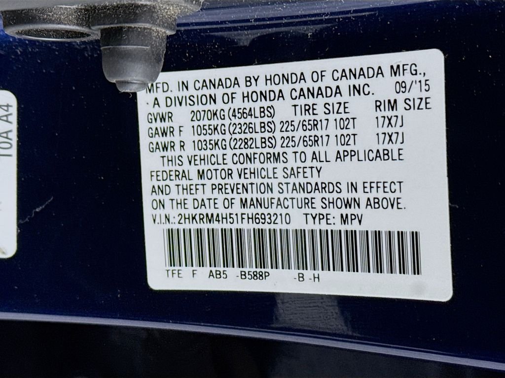 Used 2015 Blue Honda EX image 32