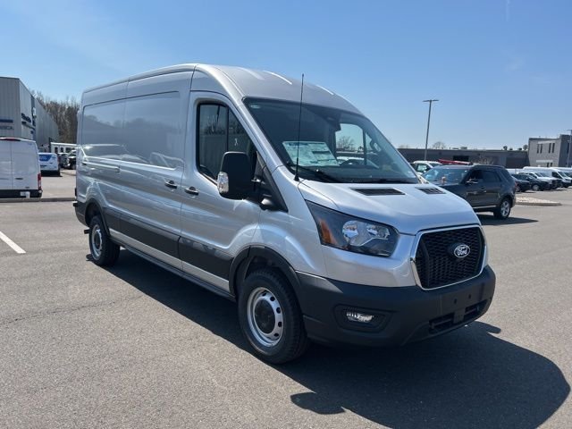 Silver 2026 Ford Transit Cargo 250 Medium Roof LB RWD Van Rear-Wheel Drive