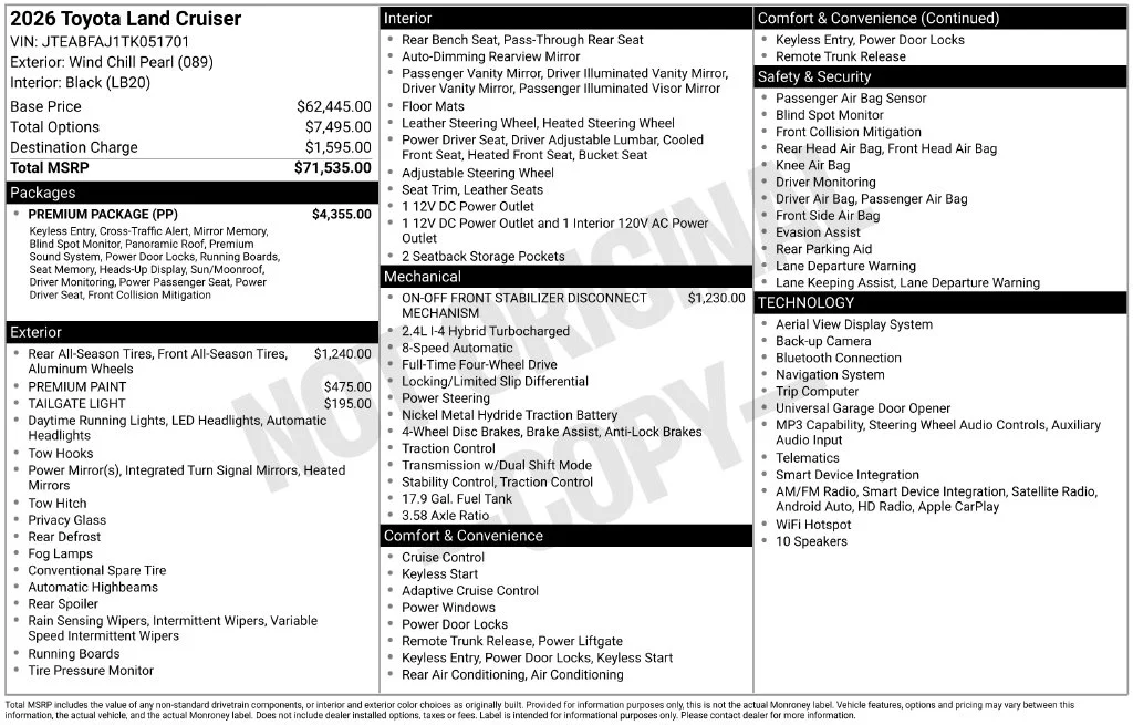Used 2026 Beige Toyota Base image 35