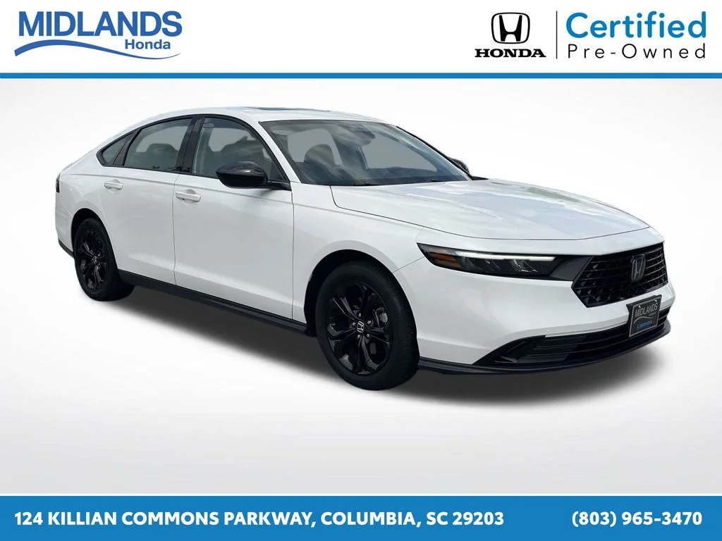 Certified Used 2025 Platinum White Pearl Honda 1.5T SE image 1