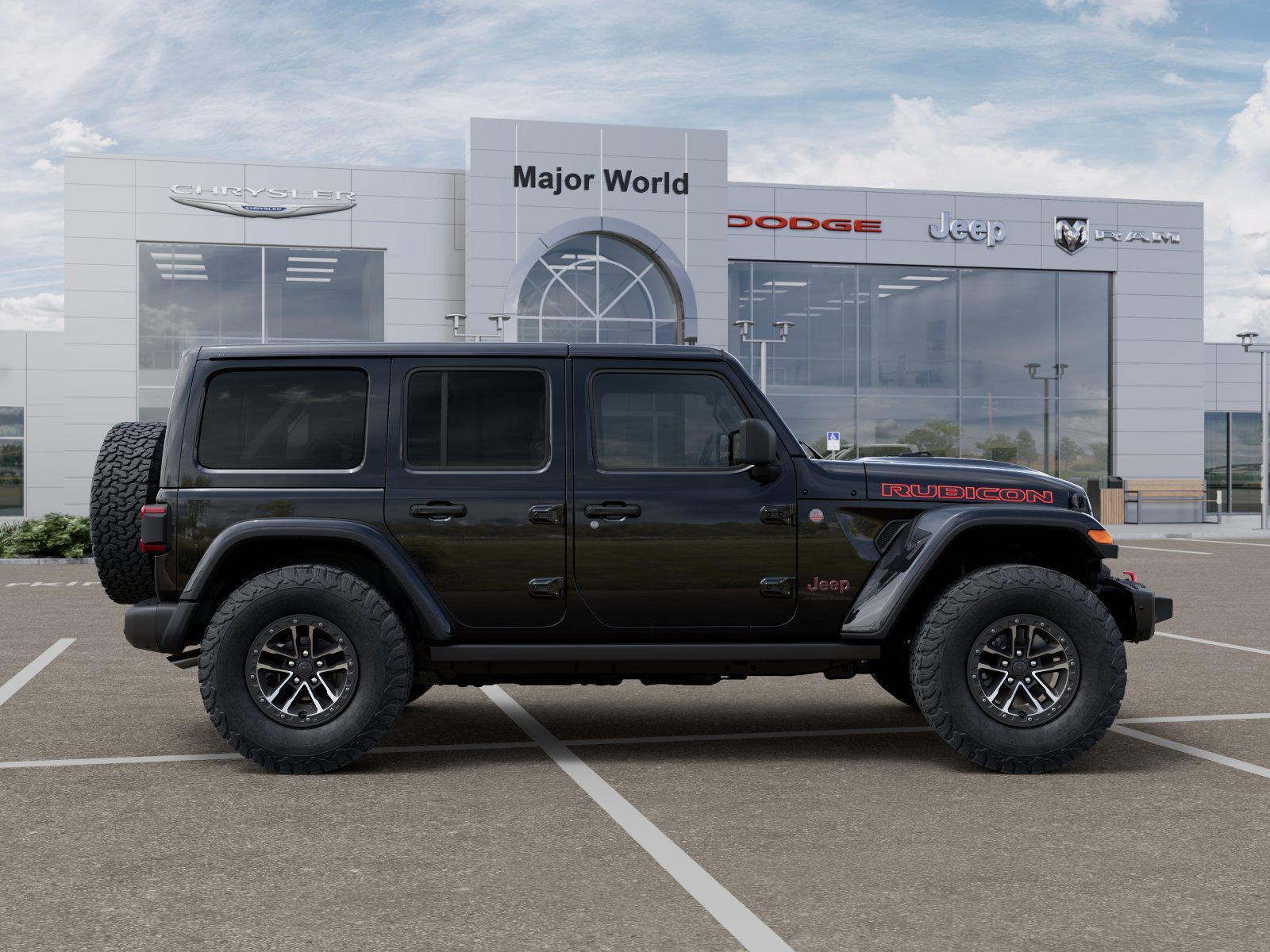 New 2026 Black Clear-Coat Exterior Paint Jeep Rubicon image 60