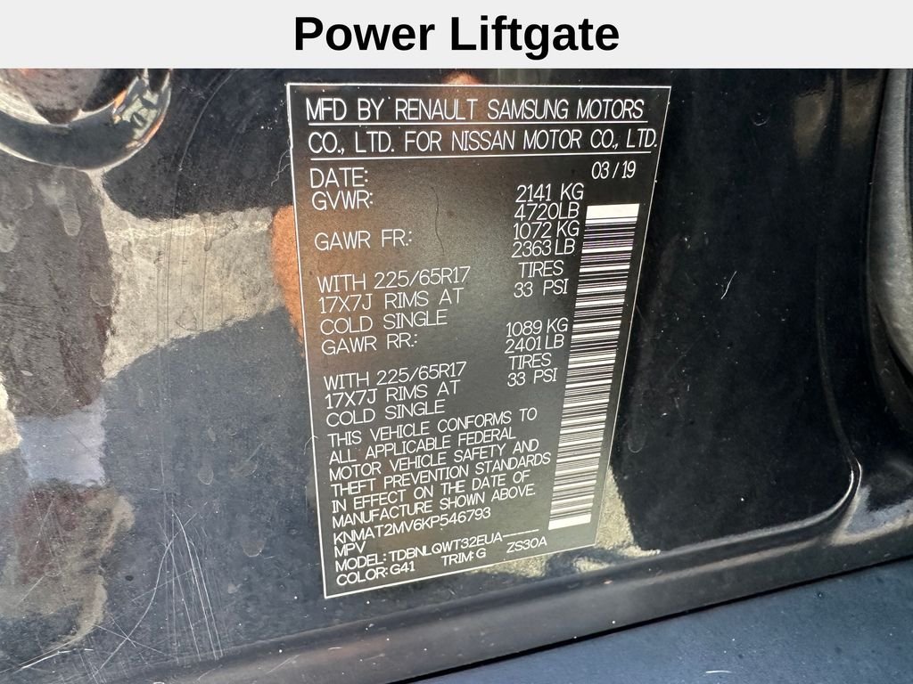 Used 2019 Black Nissan SV image 12