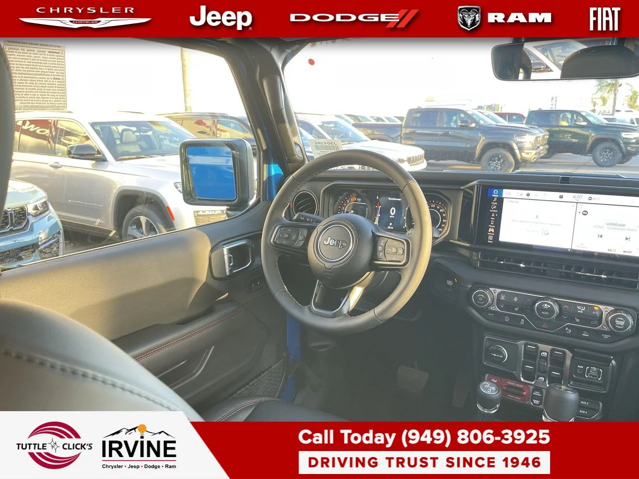 New 2026 Hydro Blue Pearl-Coat Exterior Paint Jeep Rubicon X image 7