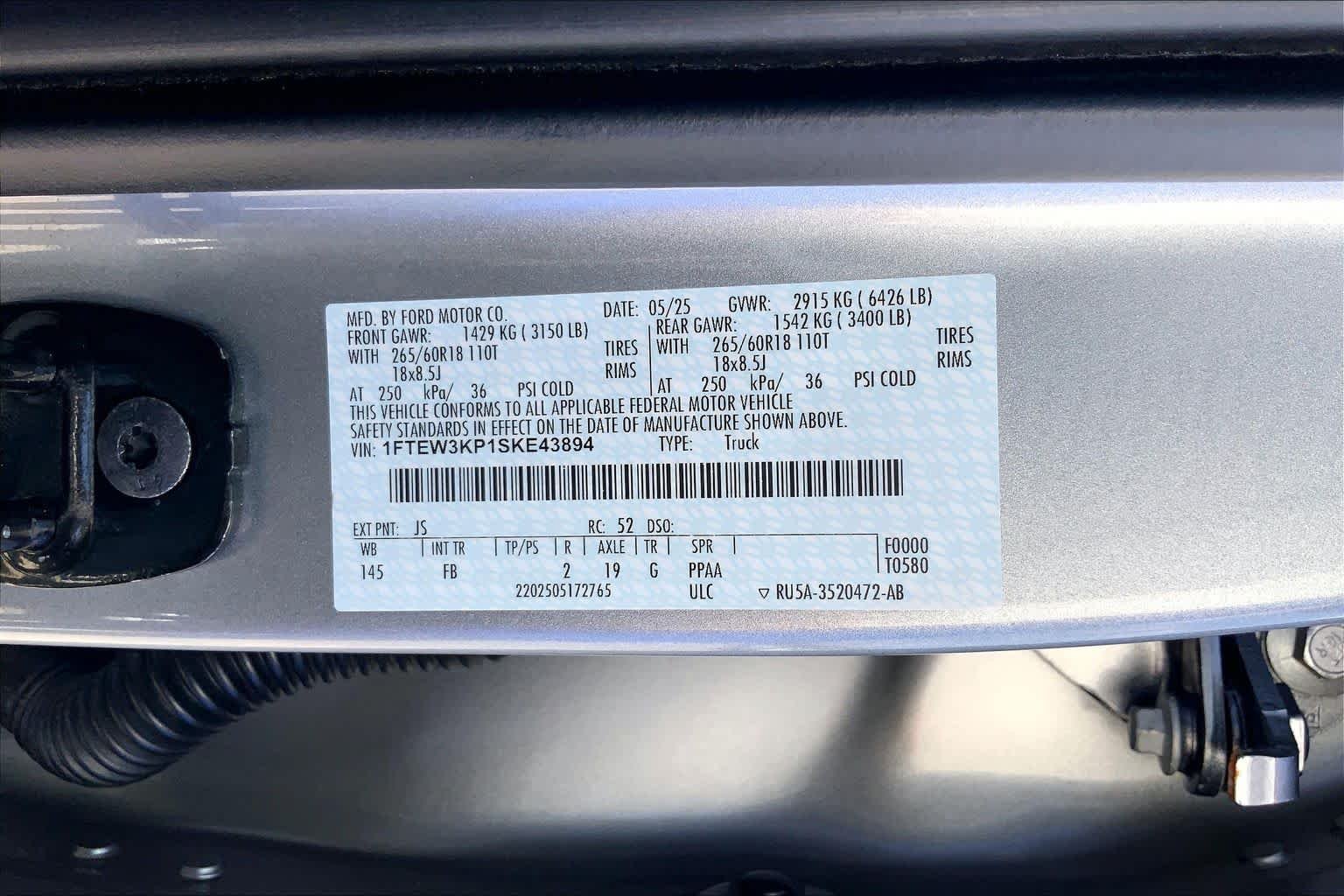 Used 2025 Iconic Silver Metallic Ford XLT image 35