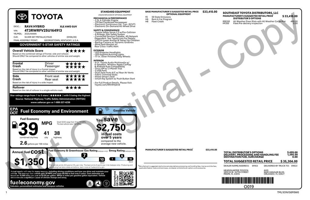 Certified Used 2025 Silver Toyota XLE image 4