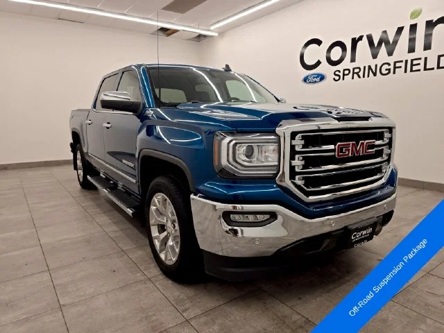 Used 2018 Stone Blue Metallic GMC SLT image 7