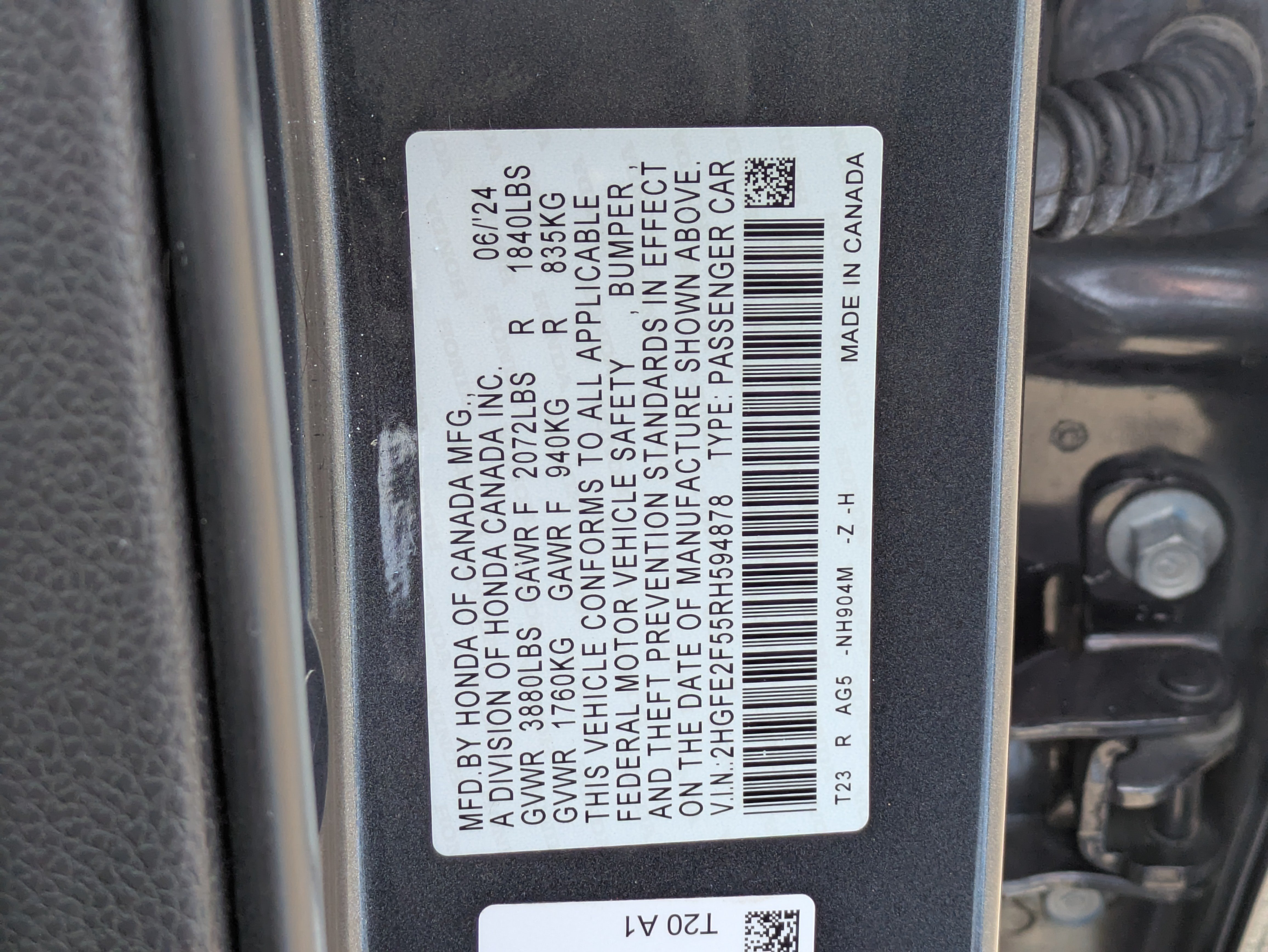 Used 2024 Gray Honda Sport image 30