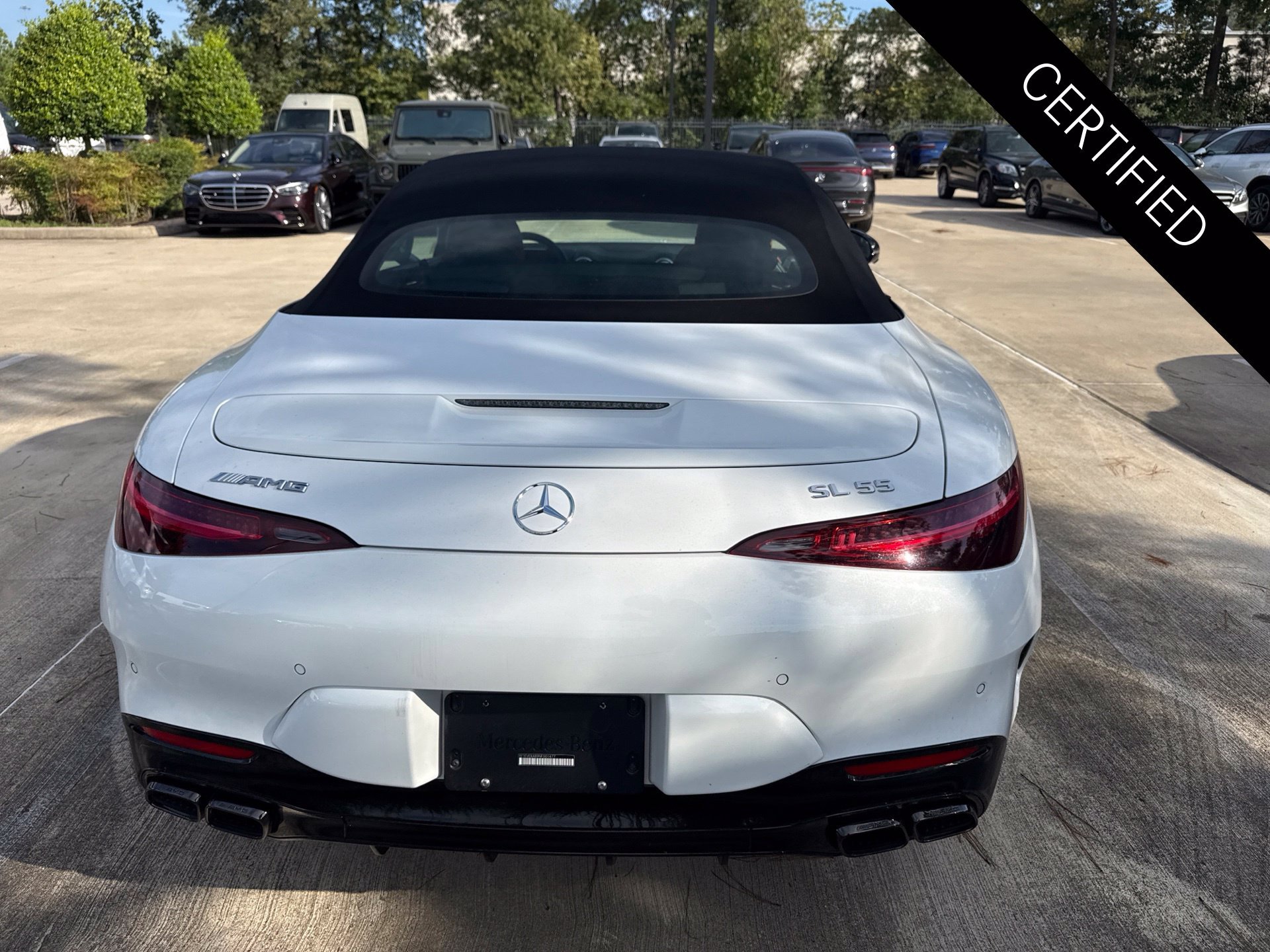 Certified Used 2022 MANUFAKTUR Moonlight White Metallic Mercedes-Benz SL 55 AMG® image 5