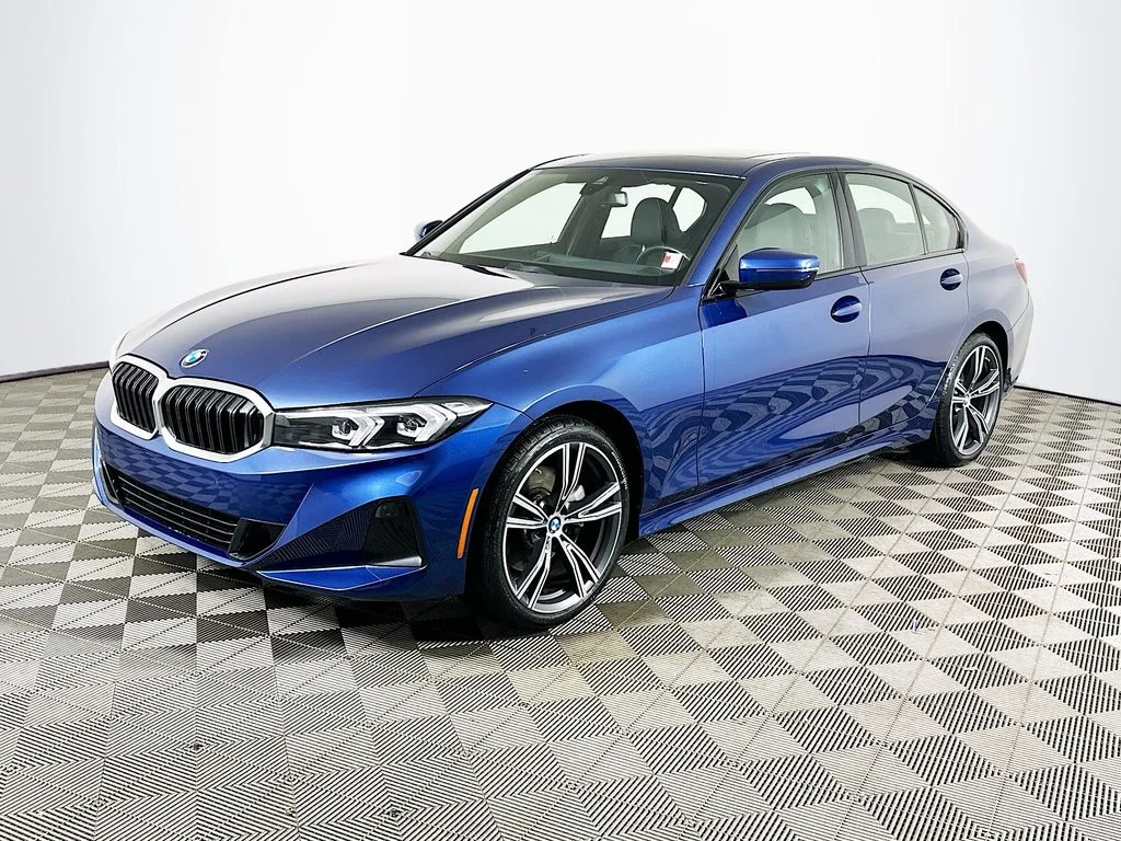 Certified Used 2023 Blue Metallic BMW 330i xDrive image 1