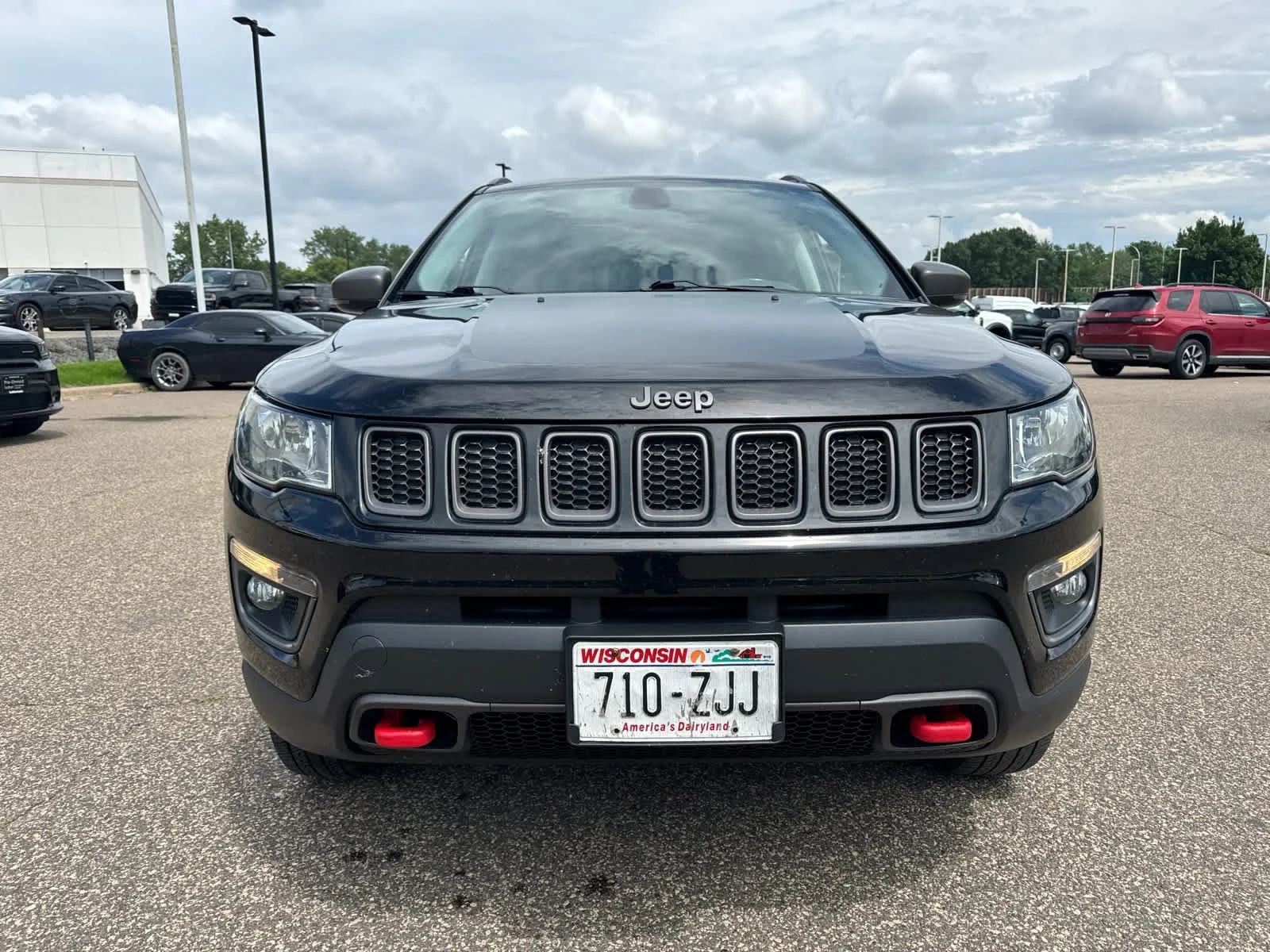 Used 2018 Diamond Black Crystal Pearlcoat Jeep Trailhawk image 2