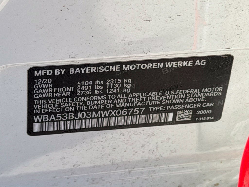 Certified Used 2021 White BMW 540i image 26