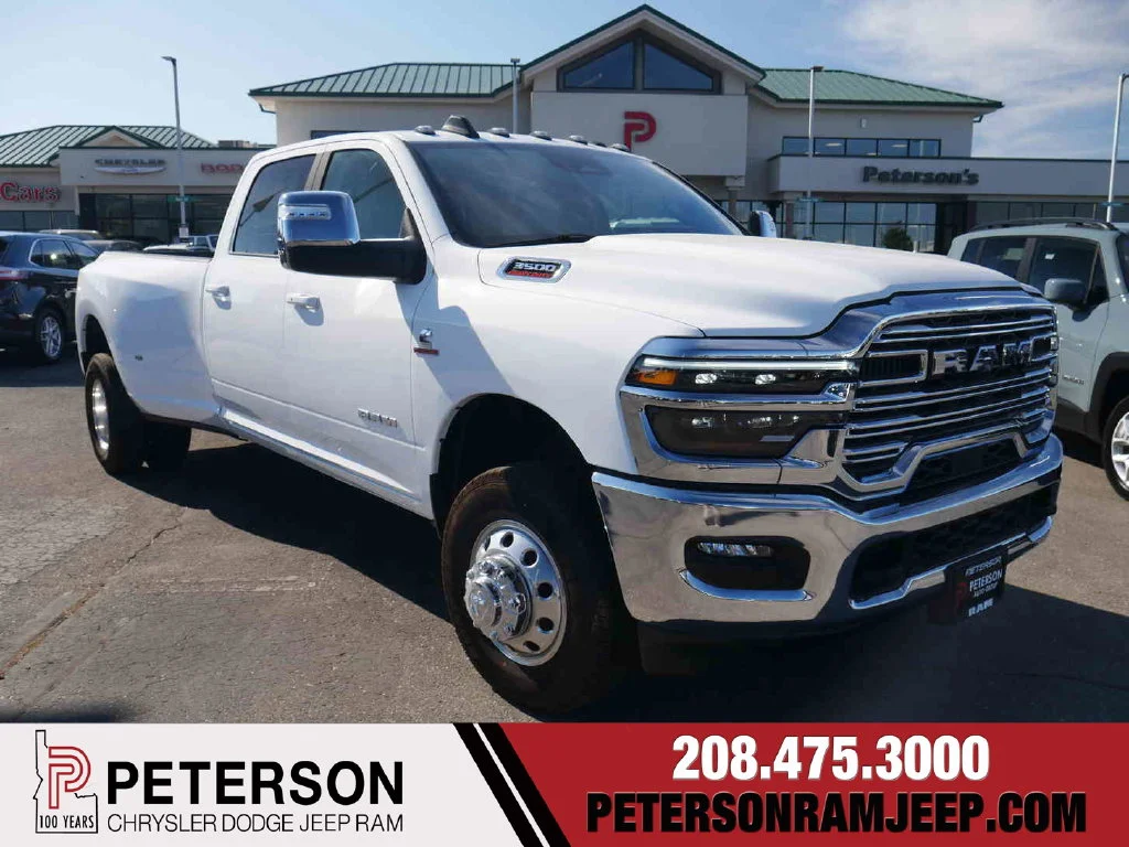 New 2026 White Ram Laramie Dually image 1