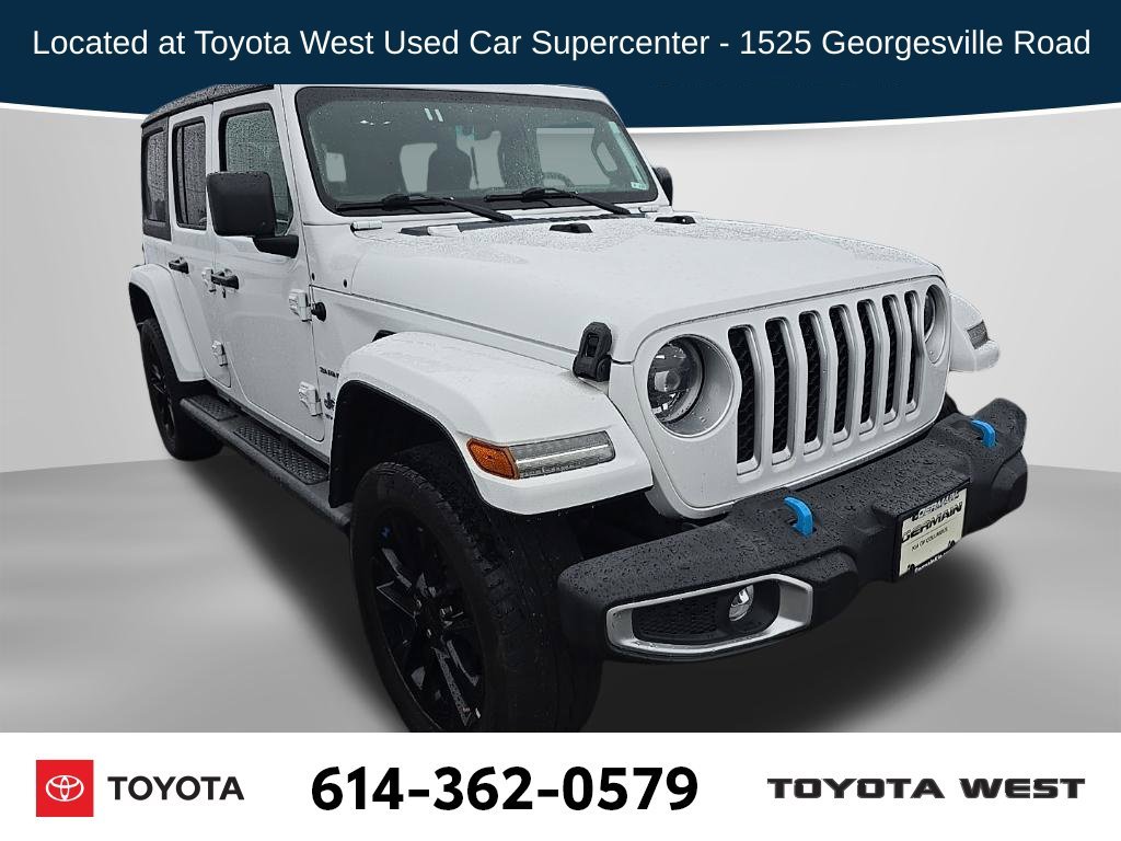 Used 2023 White Jeep Sahara 4xe image 1