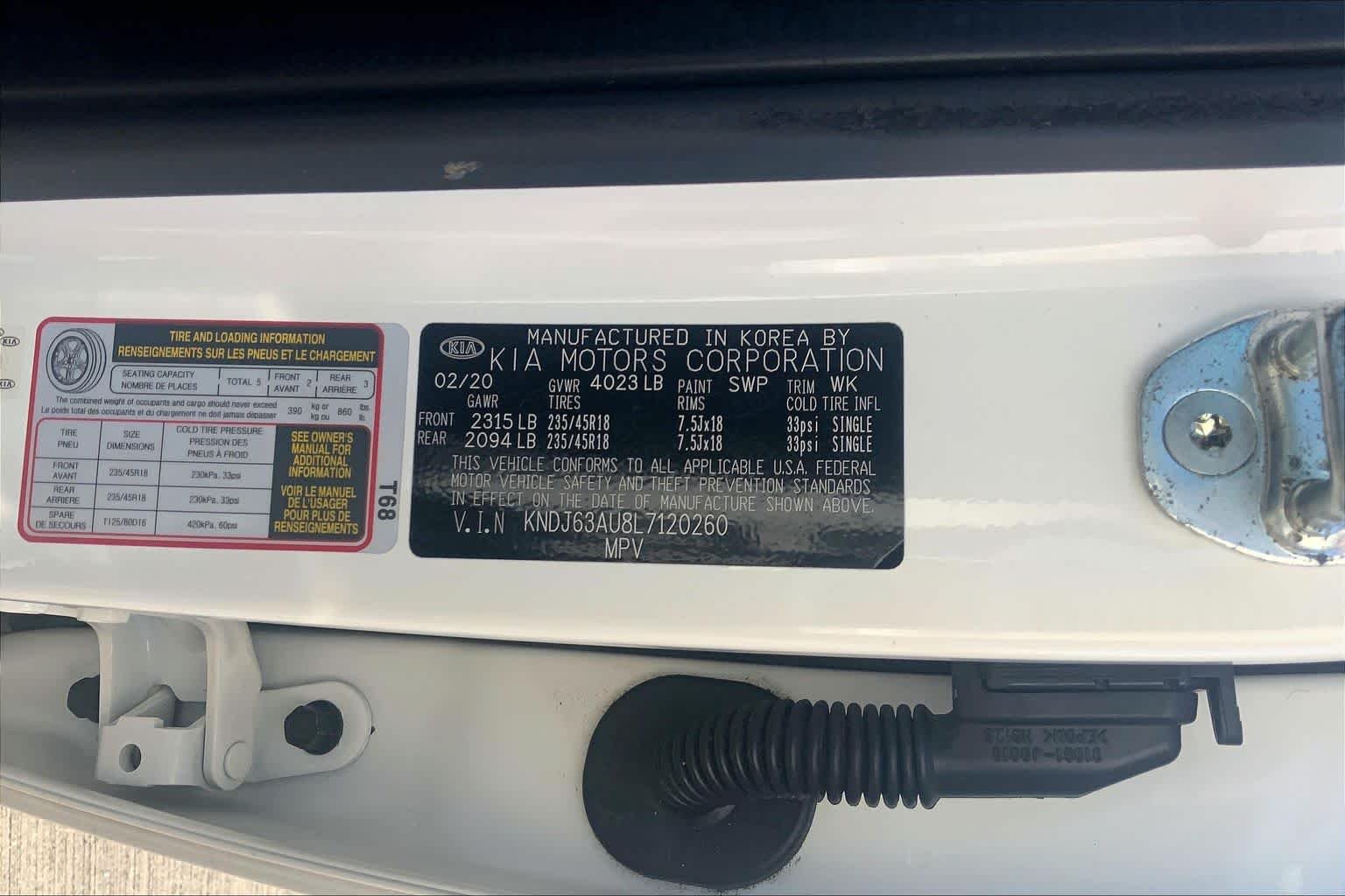 Used 2020 Snow White Pearl Kia GT-Line image 31