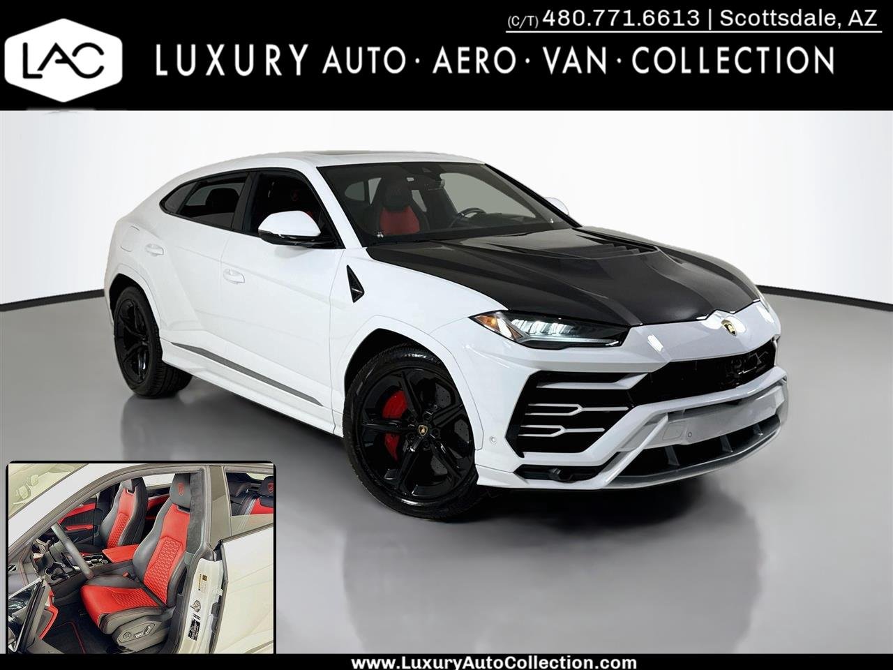 Used 2020 Bianco Icarus Metallic Lamborghini Carbon Bonnett | Custom Exhaust | Only 10K Miles image 1