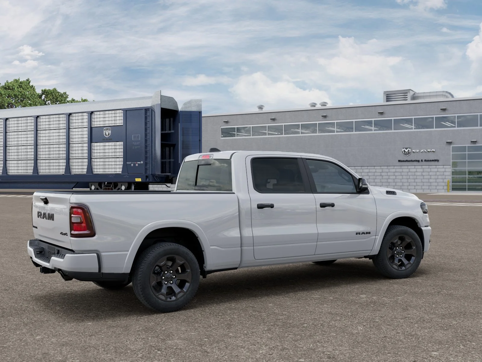 New 2026 Bright White Clear-Coat Exterior Paint RAM Big Horn/Lone Star image 4