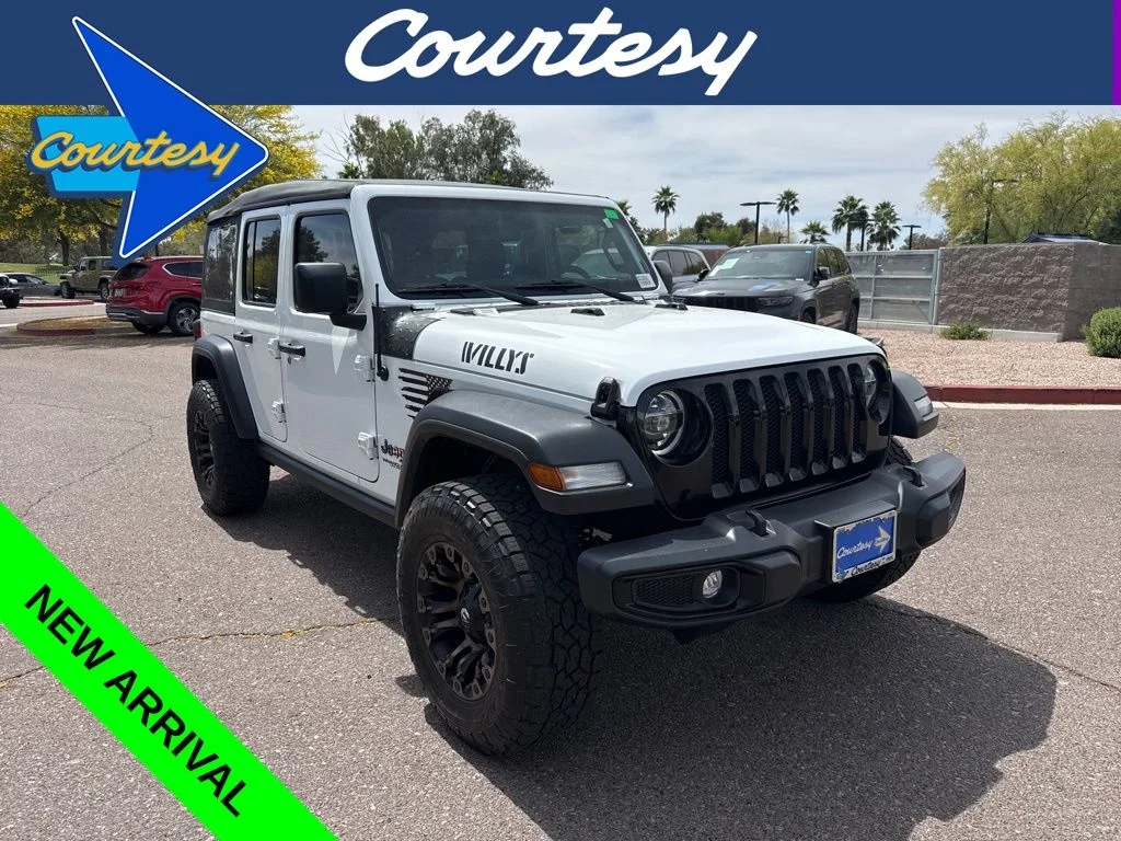 Used 2022 White Jeep Unlimited Willys image 1