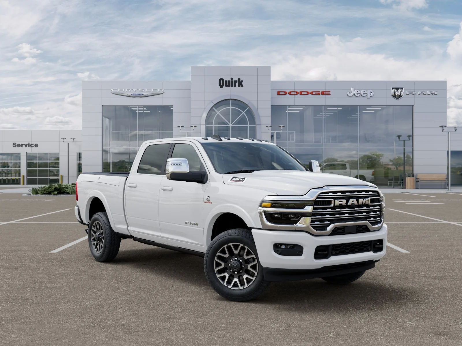 New 2026 Bright White Clear-Coat Exterior Paint RAM Longhorn image 25