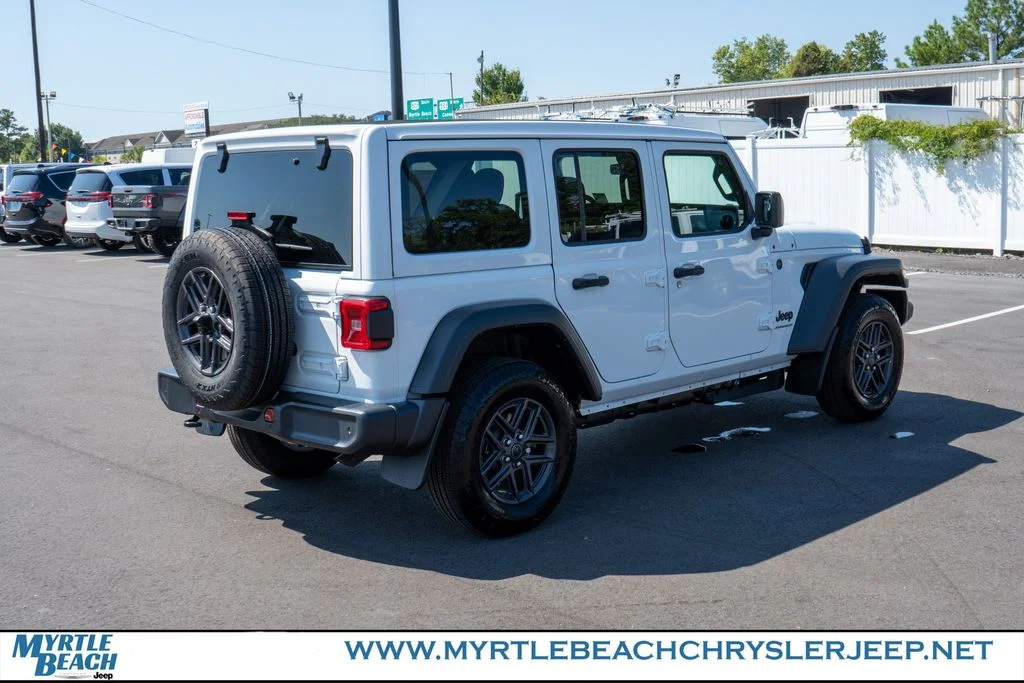 New 2026 Bright White Clear-Coat Exterior Paint Jeep Sport S image 6
