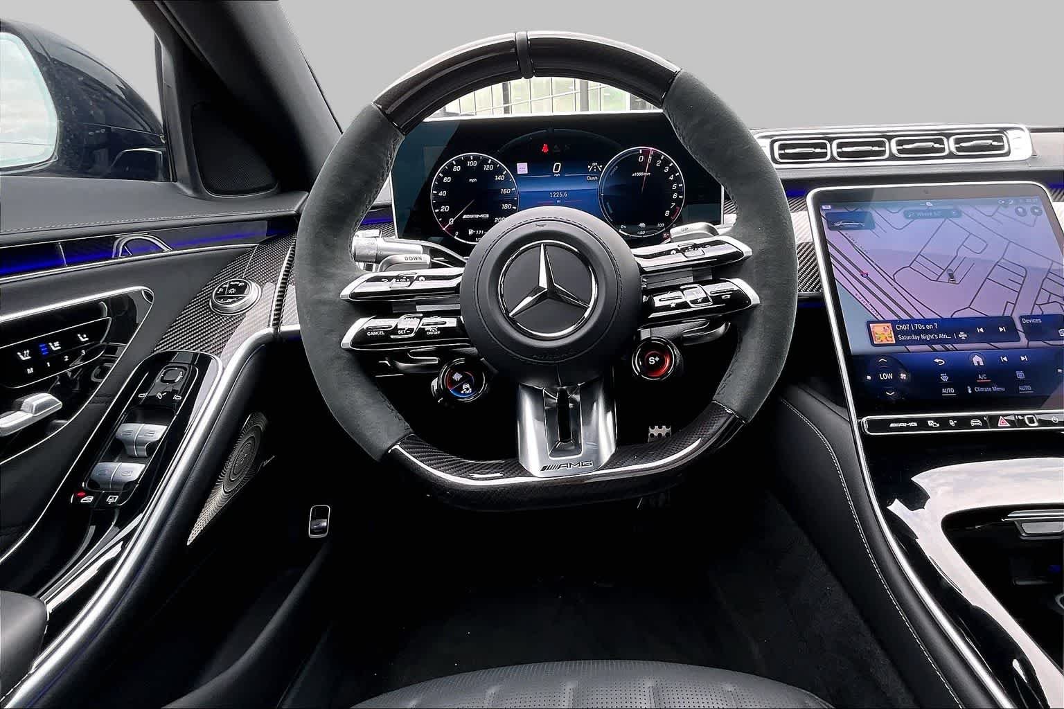Certified Used 2025 Obsidian Black Metallic Mercedes-Benz AMG® S 63 E image 6
