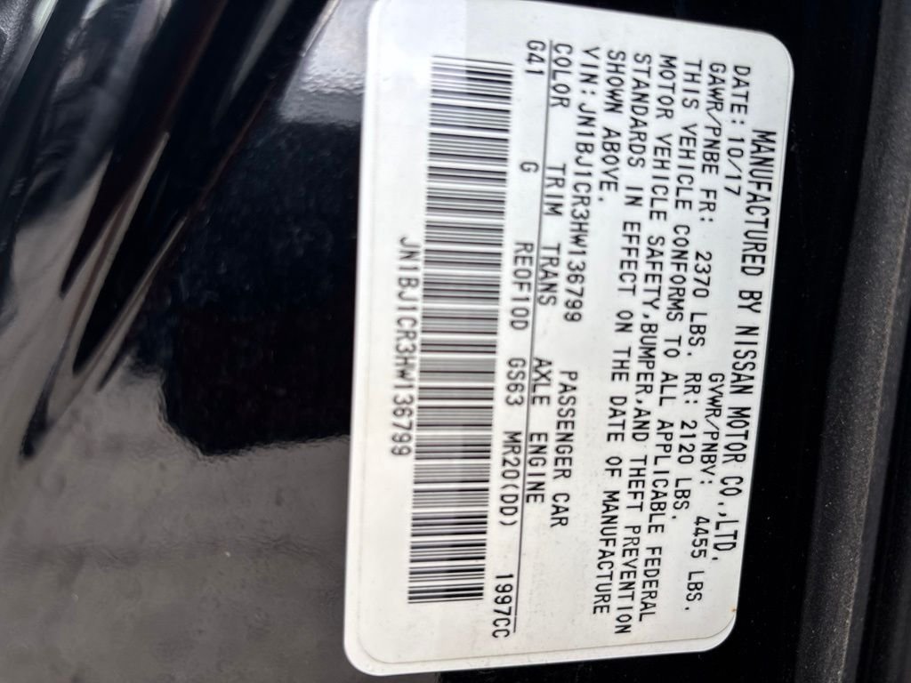 Used 2017 Black Nissan SV image 10
