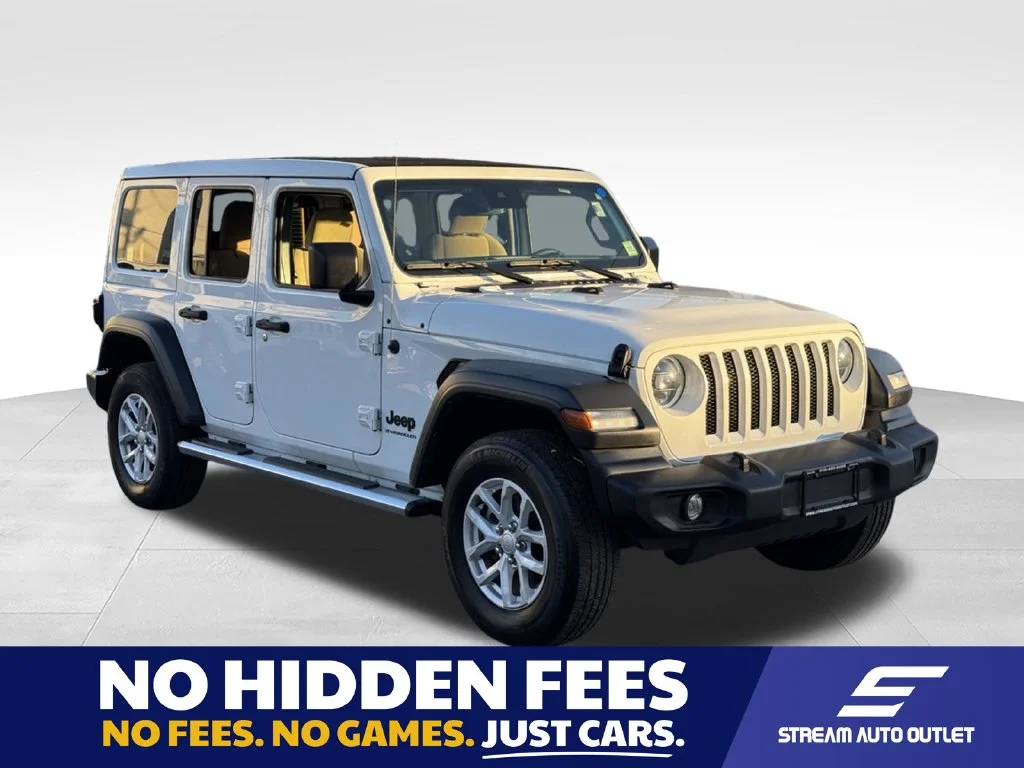 Used 2023 White Jeep Sport S image 1