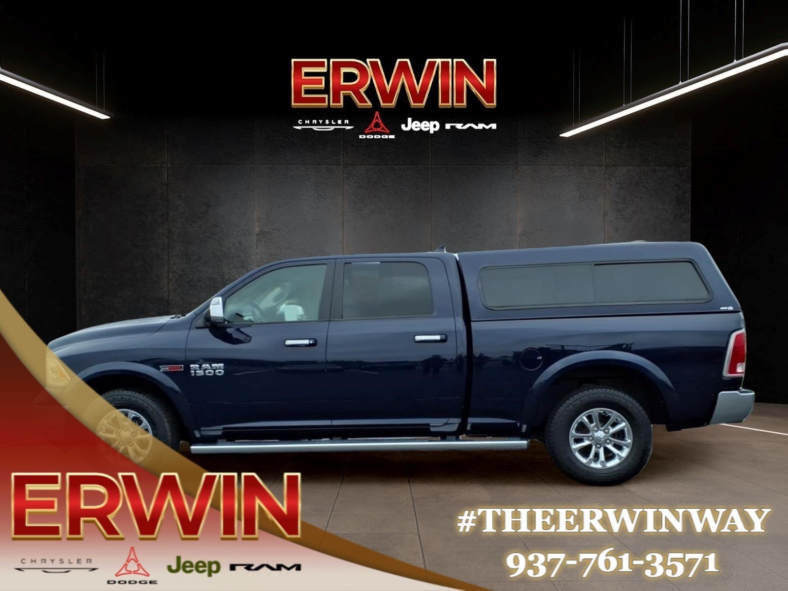 Used 2016 Blue Streak Pearl Coat RAM Laramie image 4