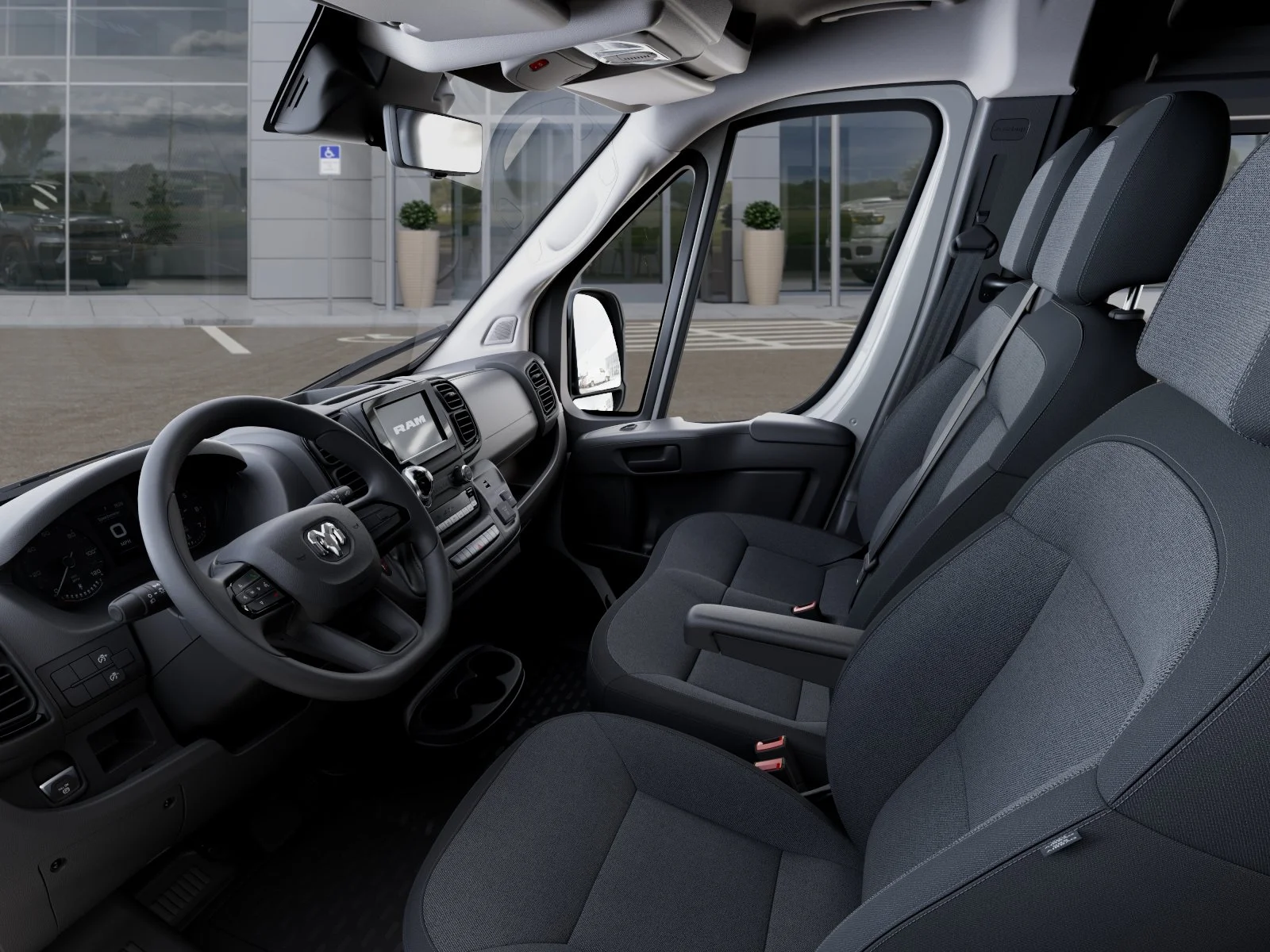 New 2026 Bright White Clearcoat RAM High Roof image 48