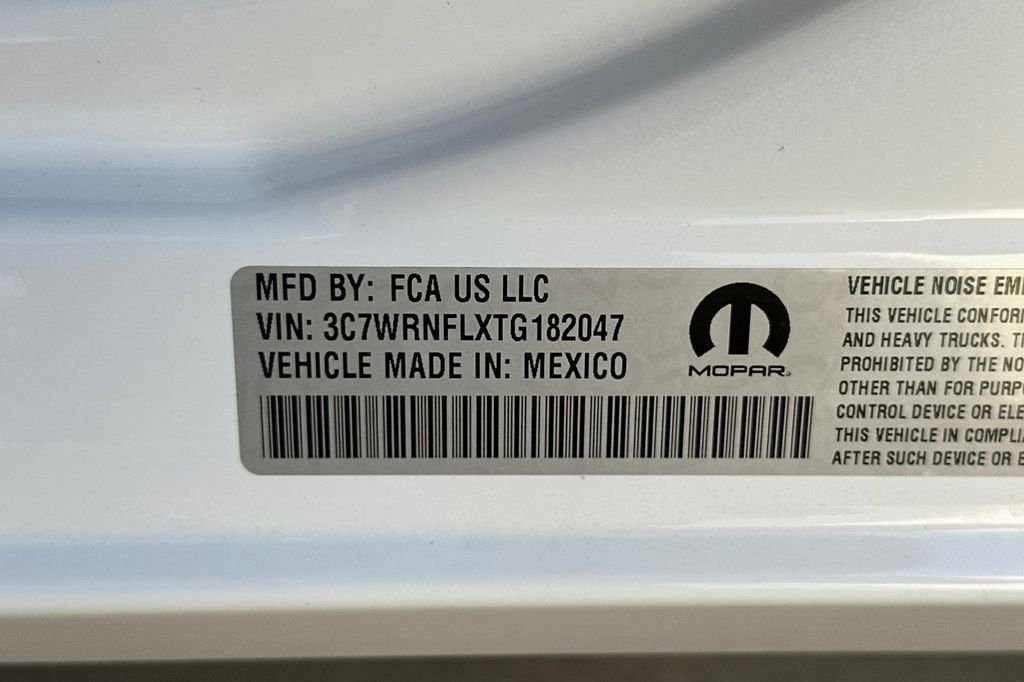 New 2026 Bright White Clear-Coat Exterior Paint RAM Tradesman image 24
