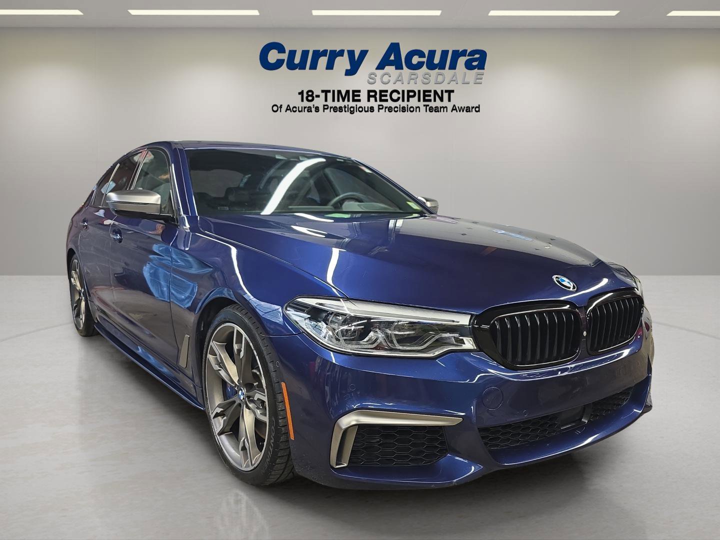 Used 2018 Blue BMW M550i xDrive image 7