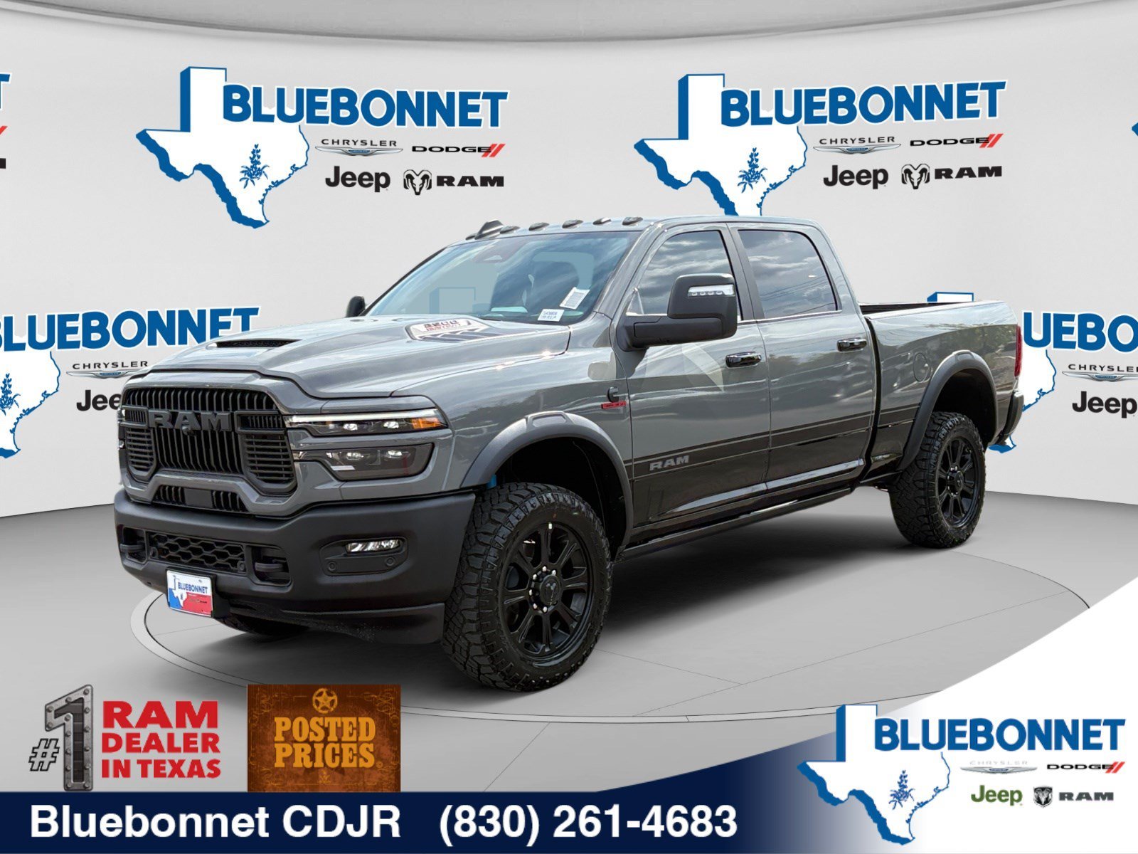 New 2027 Ceramic Gray Clear-Coat Paint RAM Rebel image 1